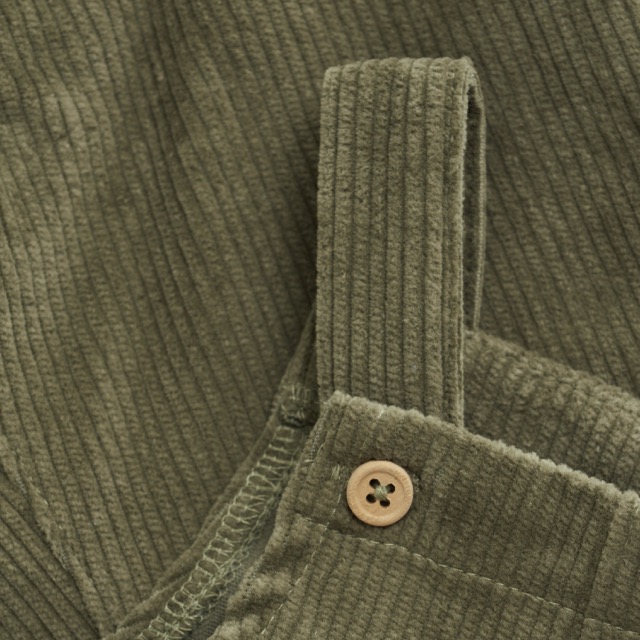 Huttelihut | Latzhose Overall Cord - Deep Lichen Green - 62