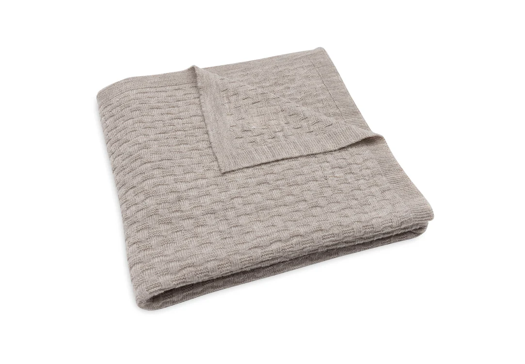 Jollein | Decke Wiege 75x100cm Weave Knit Merino wool Funghi