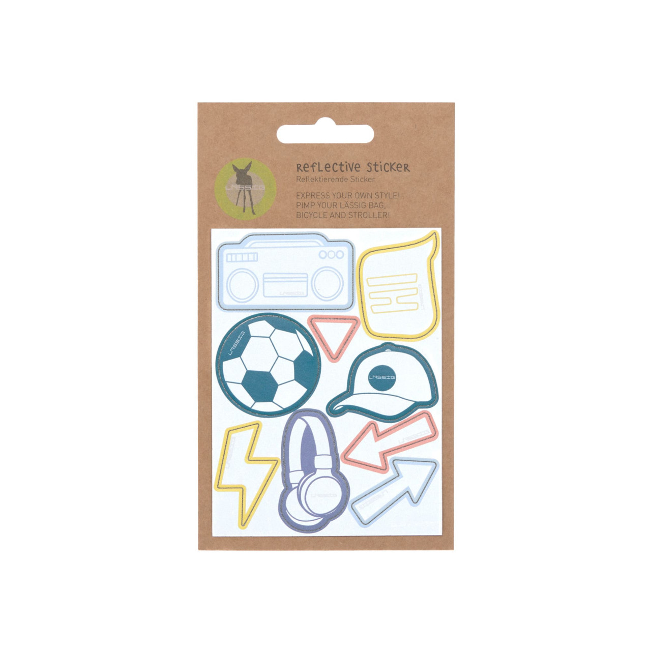 Lässig | Reflektierende Aufkleber - Pimp your Bag, Football