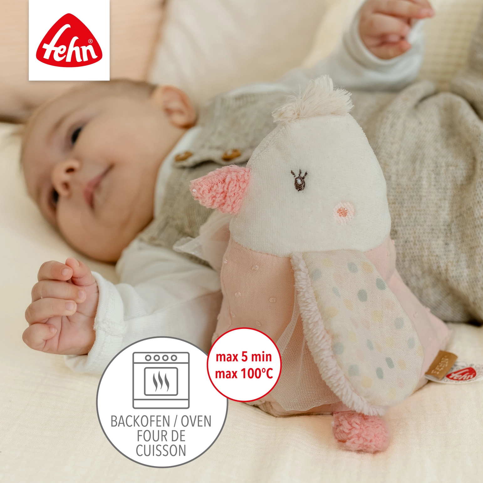 Fehn | Wärmetier Vogel - Traubenkernkissen