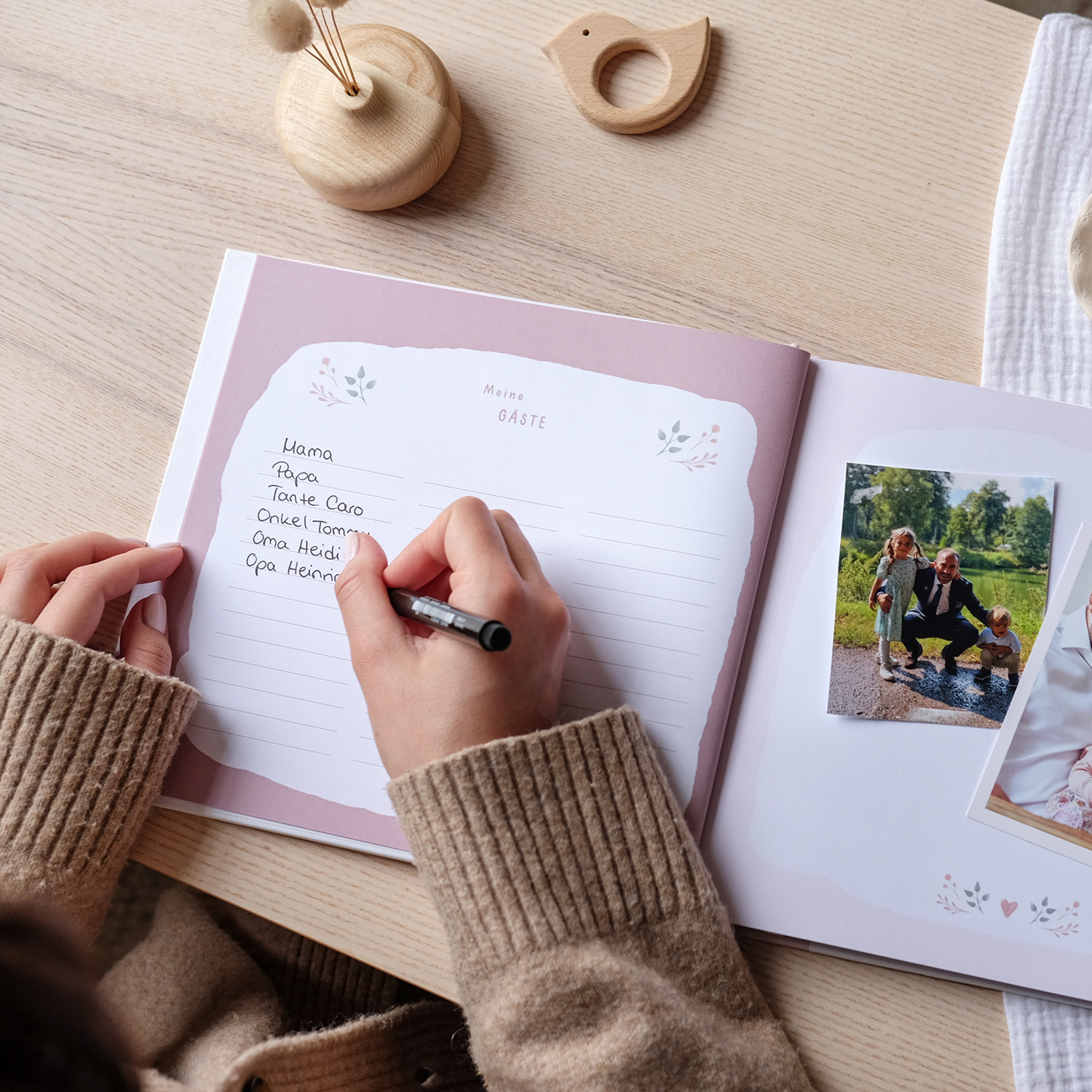 Mintkind | Erinnerungsalbum - Meine Taufe rosa