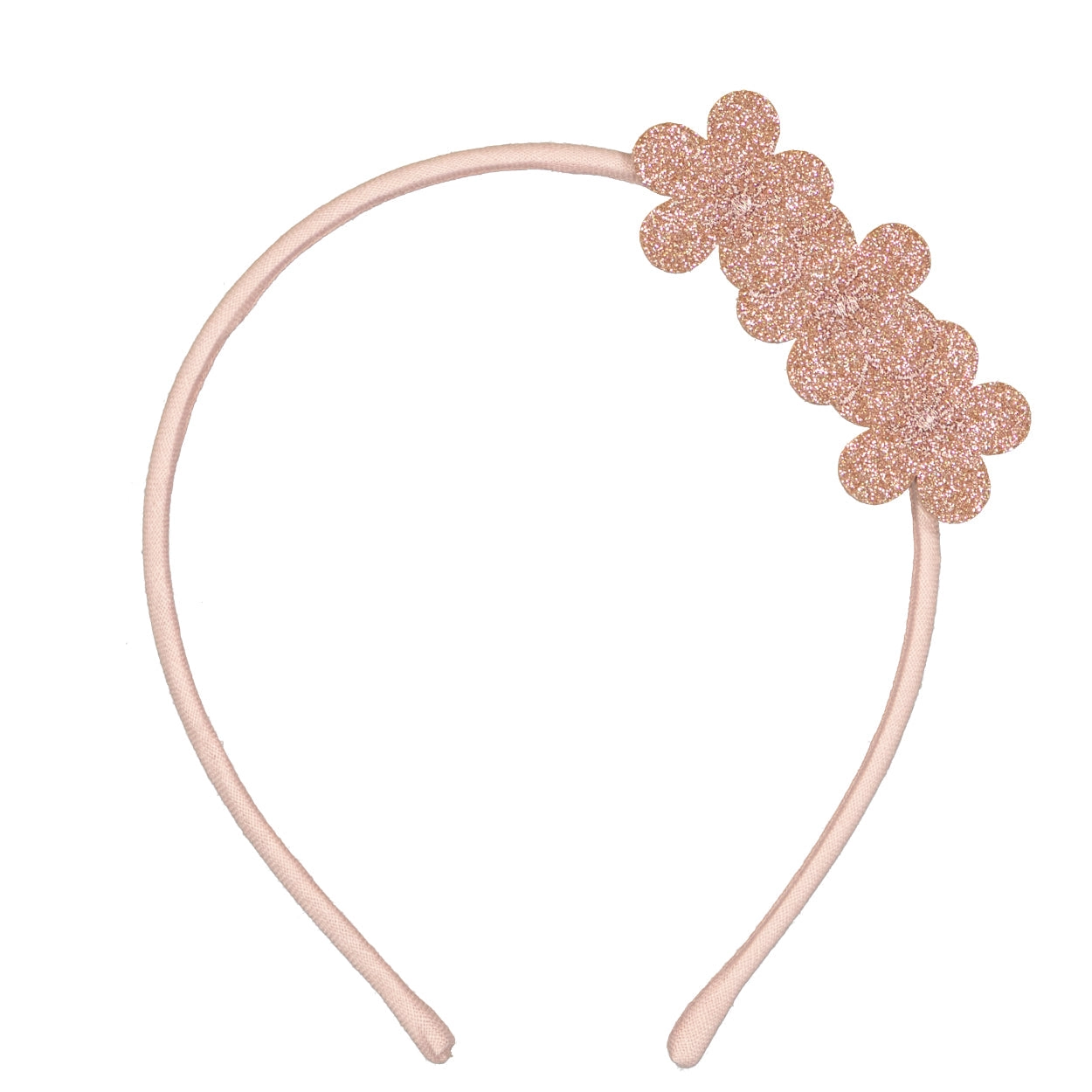 Luciole et Petit Pois | Glitzer Haarreif - Rosafarbene Sakura-Blumen