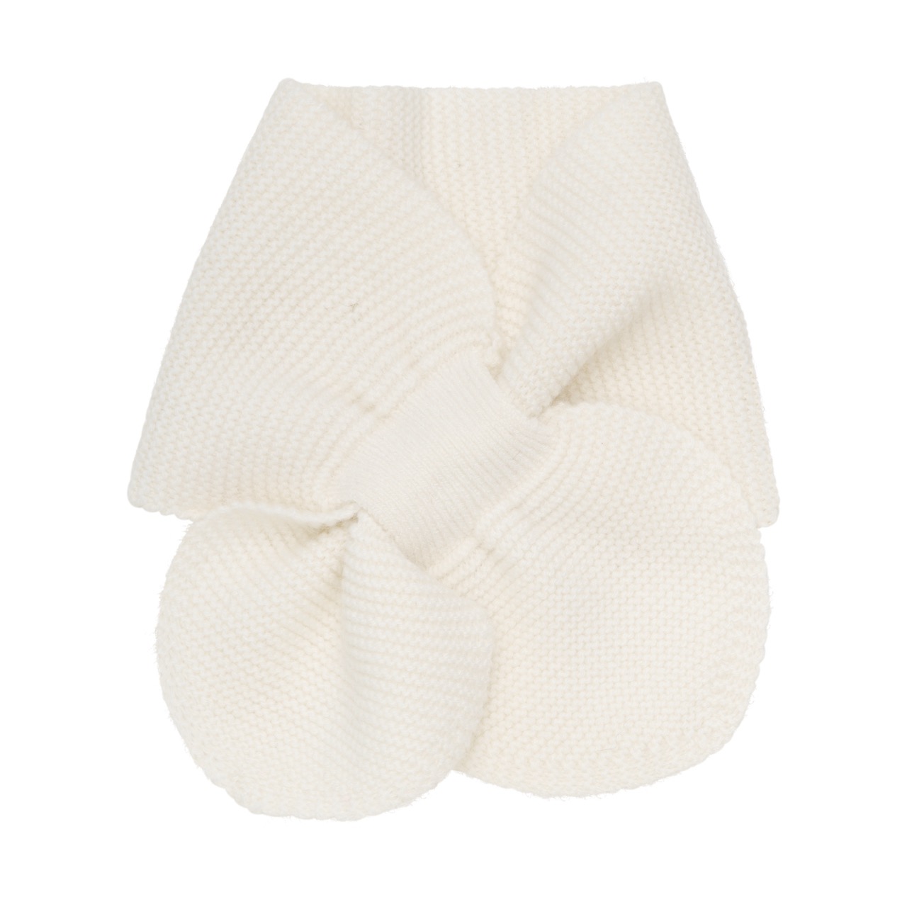 Huttelihut | Schal für Babys Wool Knit - Off-white - ONE SIZE