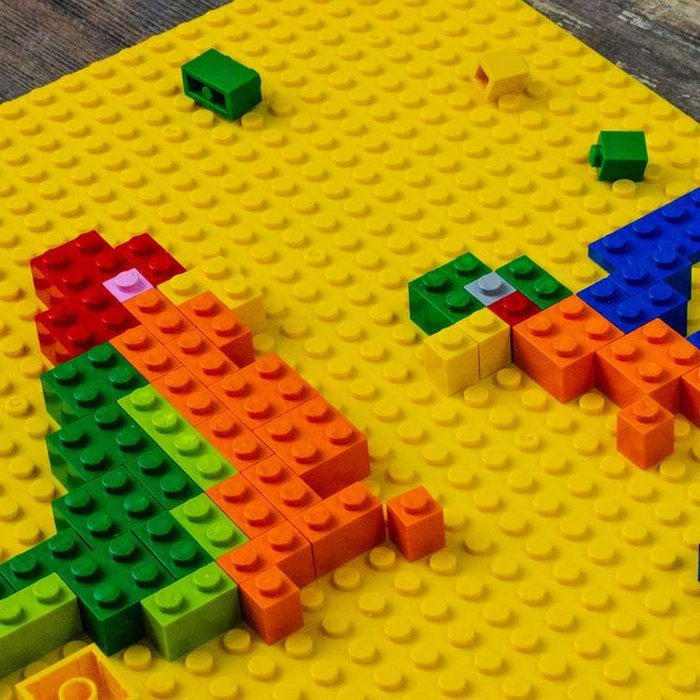 BiOBUDDi | Grundplatte für Spielsteine Gelb