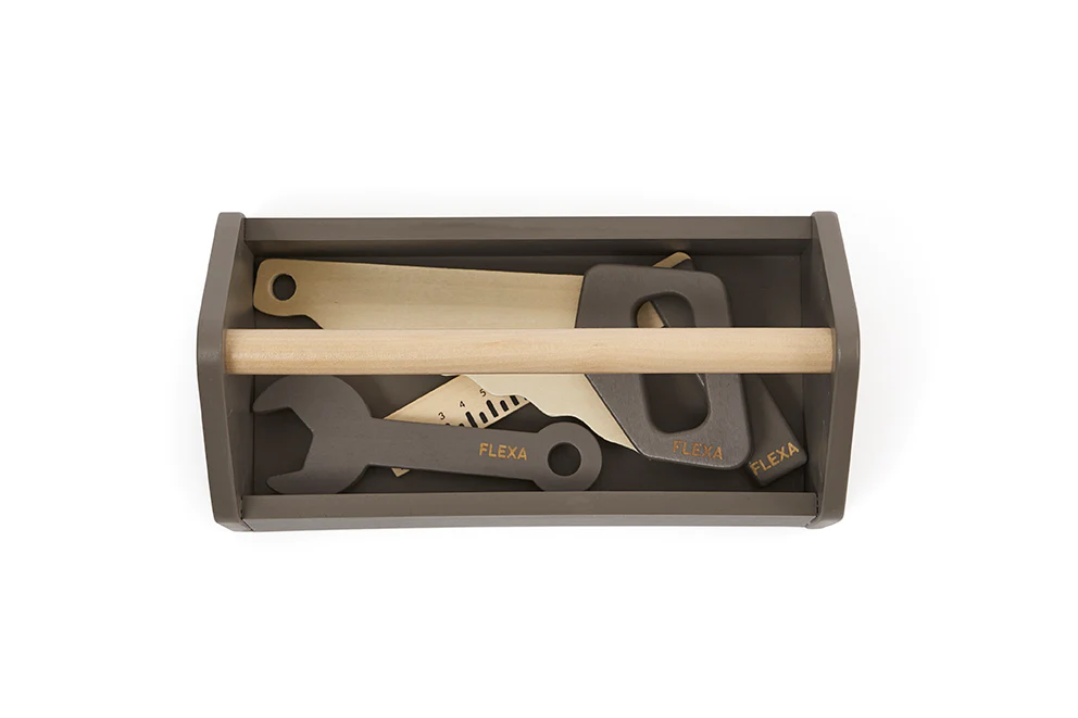 Flexa | Werkzeugkasten Werkzeugkiste braun