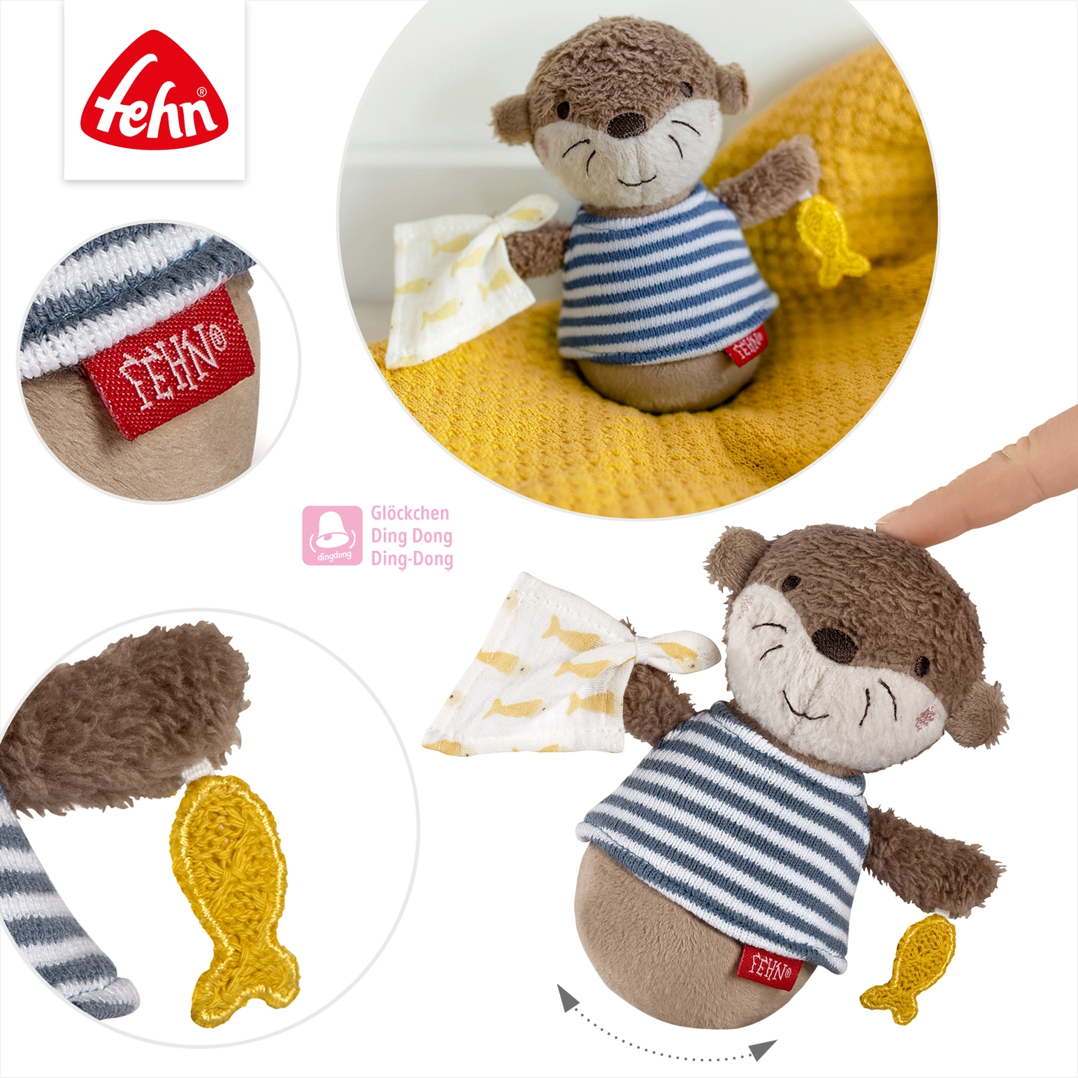 Fehn | Stehauf Otter - Motorikspielzeug