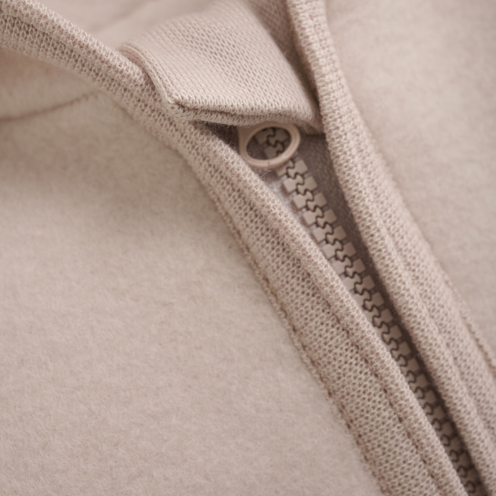 Huttelihut | Jacke Fleecejacke aus 100% Baumwolle Almond Peach Gr. 98