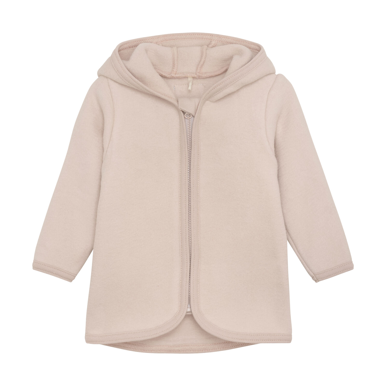 Huttelihut | Jacke Fleecejacke aus 100% Baumwolle Almond Peach Gr. 98