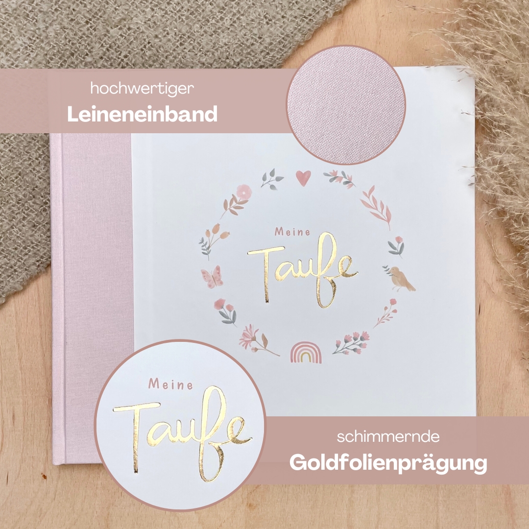 Mintkind | Erinnerungsalbum - Meine Taufe rosa