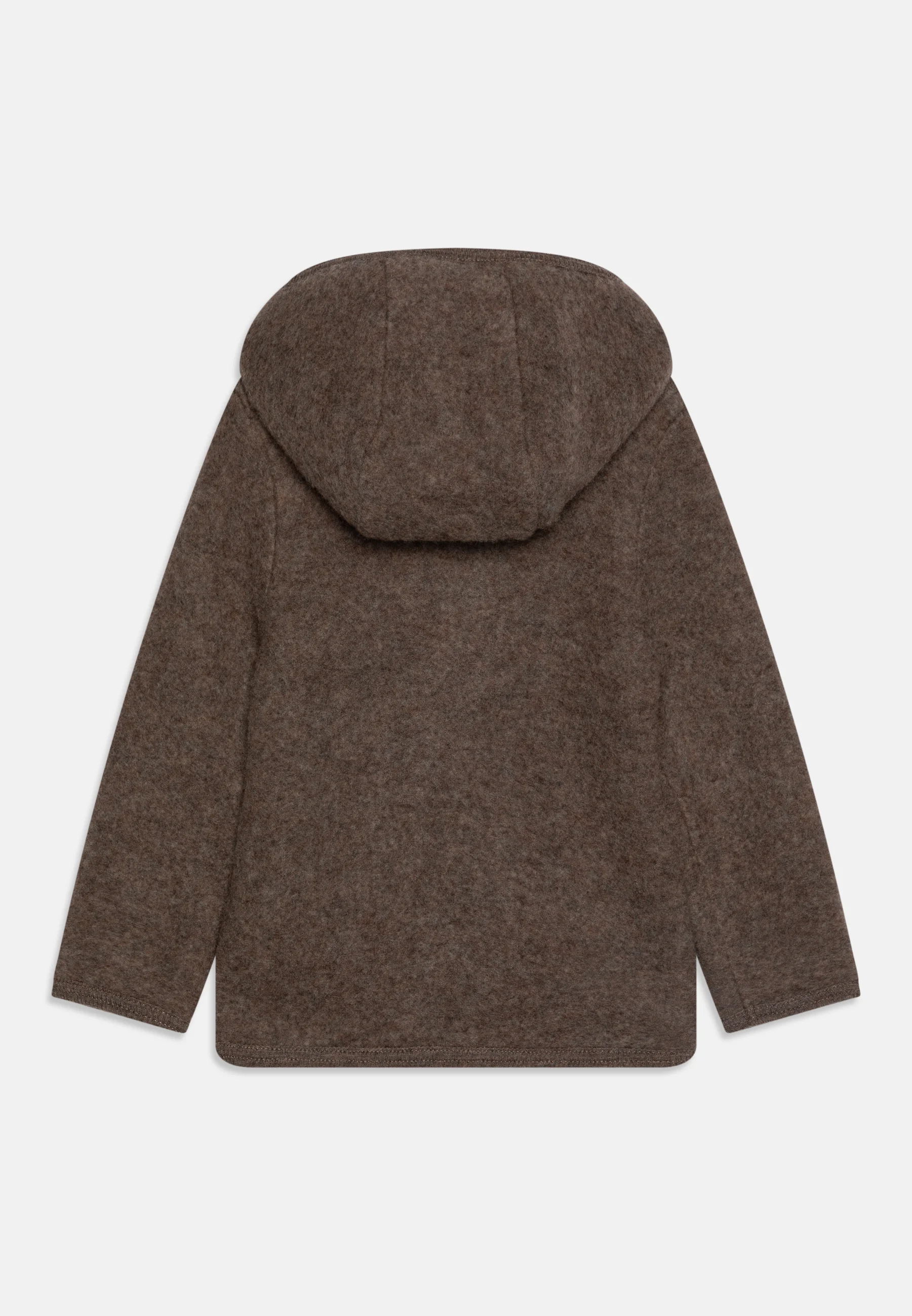 Huttelihut | Jacke Wool Merinowolle Fleece Brown Melange - 86