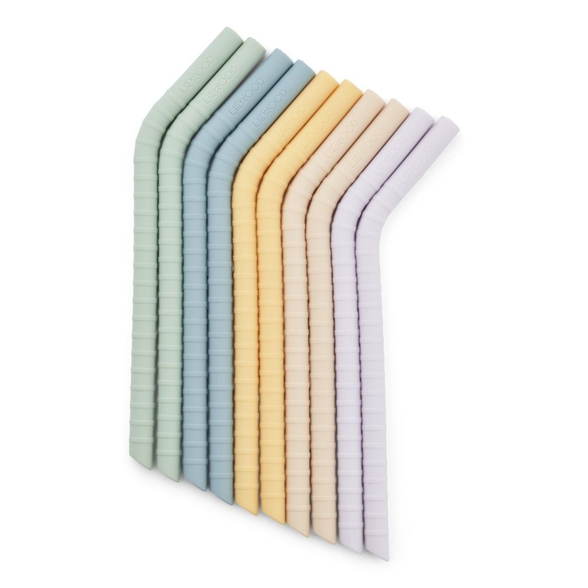 Liewood | Jonas Strohhalm aus Silikon Jojoba multi mix - 10er Pack