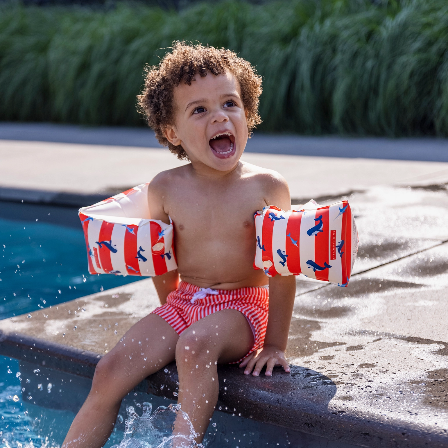 Swim Essentials | Schwimmflügel Rot - Weiß 0 - 2 Jahre