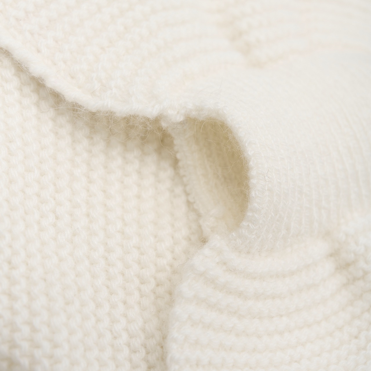 Huttelihut | Schal für Babys Wool Knit - Off-white - ONE SIZE