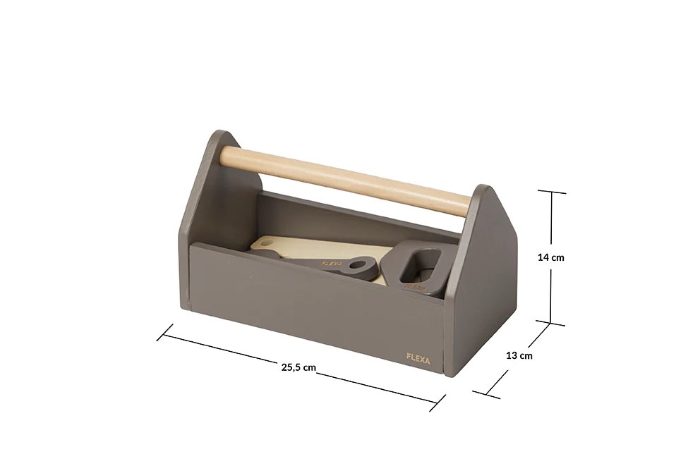 Flexa | Werkzeugkasten Werkzeugkiste braun