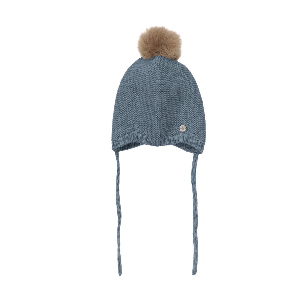 Huttelihut | Mütze Wool Knit w. Pompom - Stormy Weather - 62\68