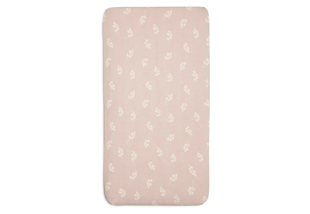 Jollein | Spannbettlaken Jersey 40/50x80/90cm Twig - Wild Rose