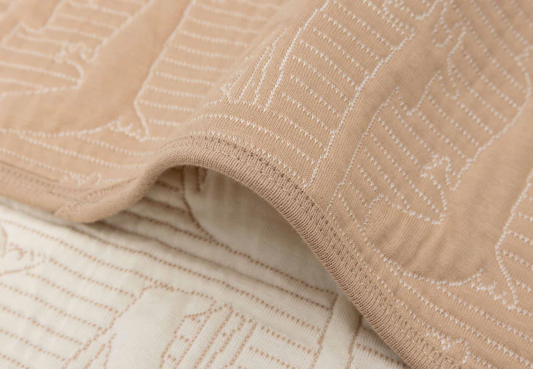 Jollein | Decke Kinderbett 100x150cm Jungle Jambo Biscuit / Oatmeal