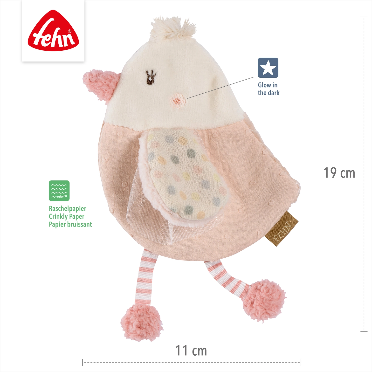 Fehn | Knister-Vogel - Activity-Rascheltier