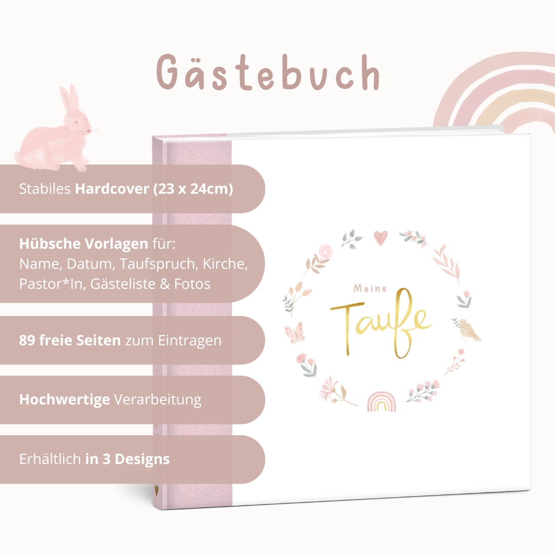 Mintkind | Erinnerungsalbum - Meine Taufe rosa