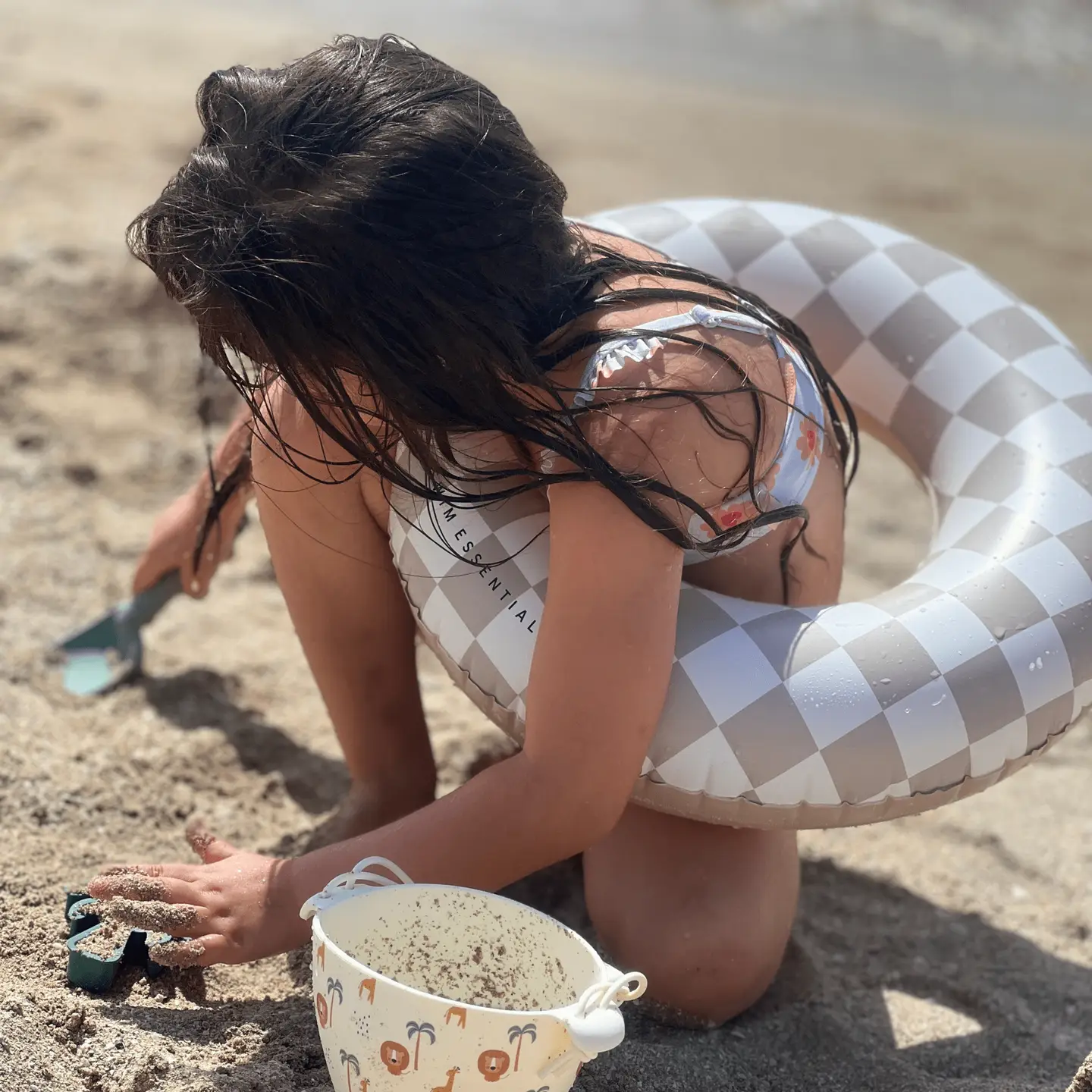 Swim Essentials | Schwimmreif Sand kariert