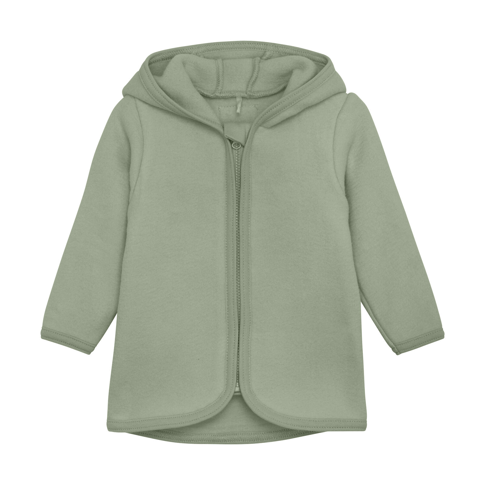 Huttelihut | Jacke Fleecejacke aus 100% Baumwolle Sea Spray Gr. 80