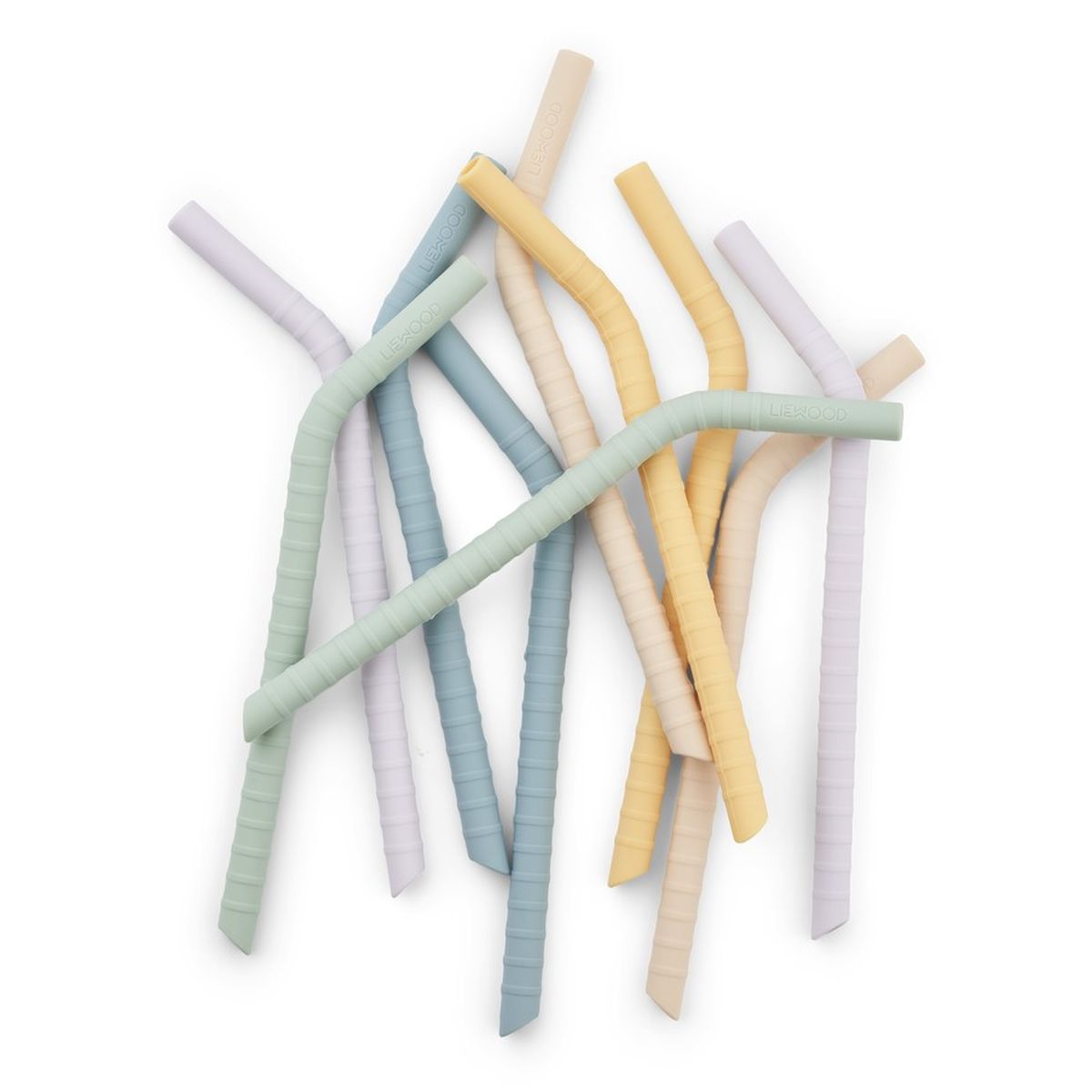Liewood | Jonas Strohhalm aus Silikon Jojoba multi mix - 10er Pack