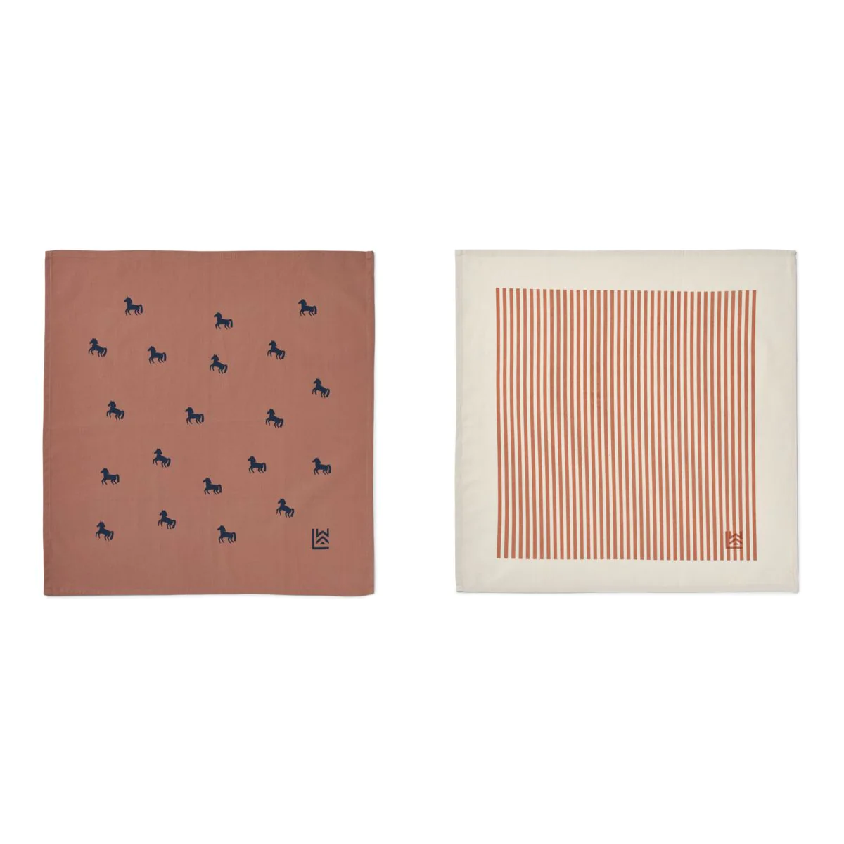 Liewood | Bali Halstücher Set Horses dark rosetta / Stripe mix