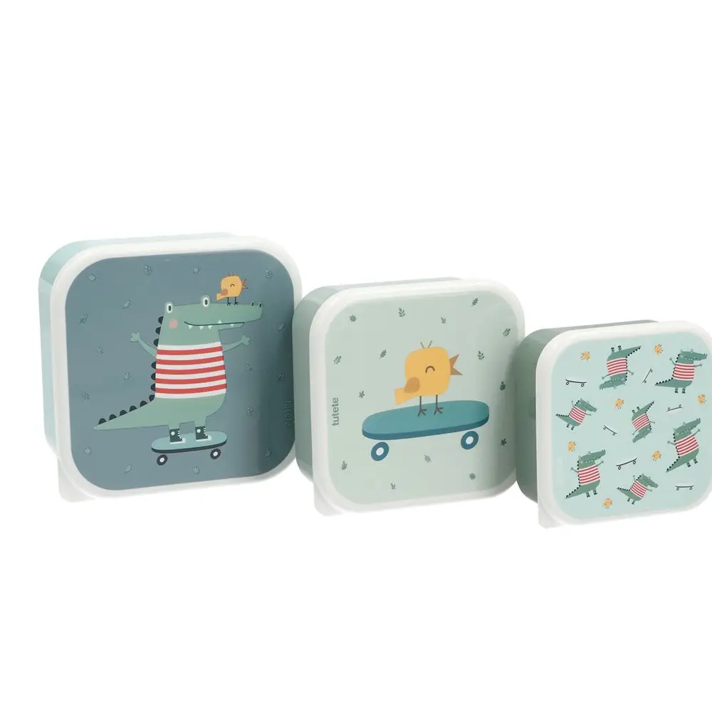 Tutete | 3 Lunchboxen Croco