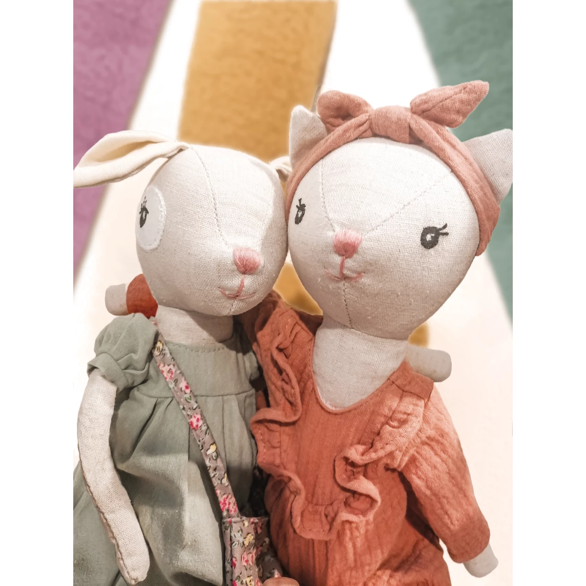 Mealiving | Stoffpuppe Reh Rosa