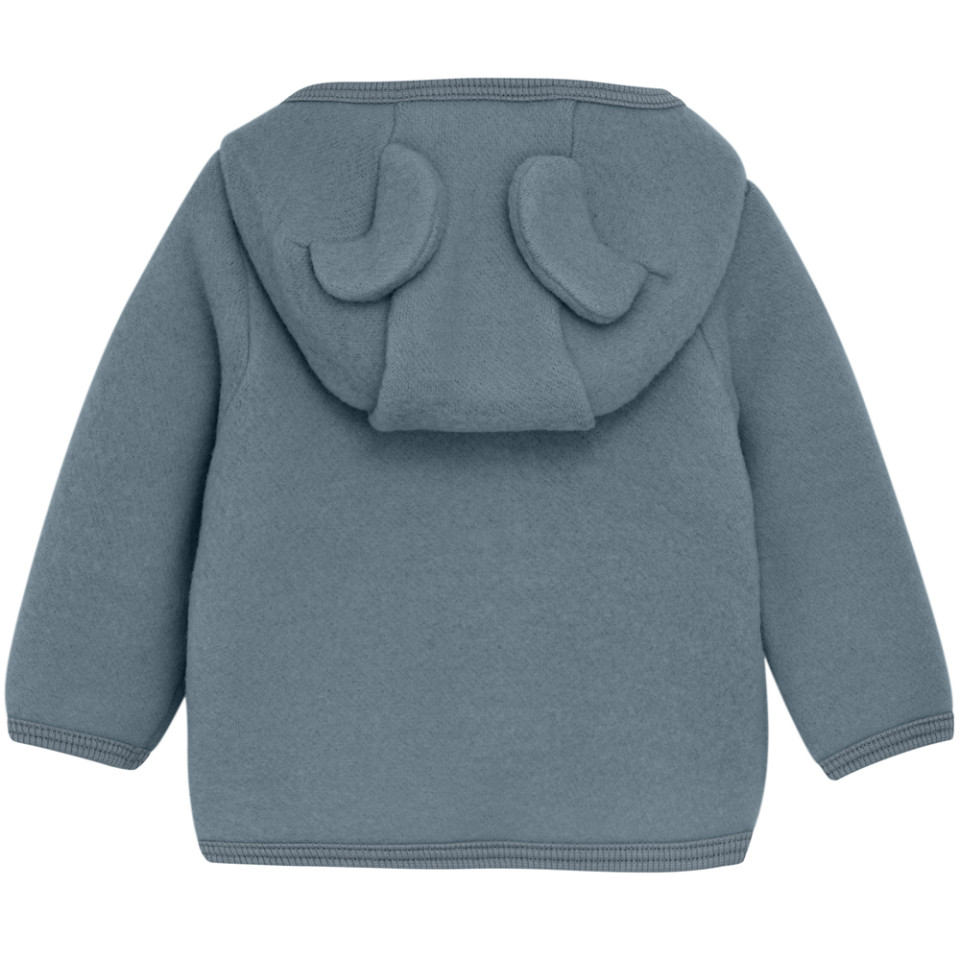 Huttelihut | Jacke Ears Wool Merinowolle Fleece - Stormy Weather - 86