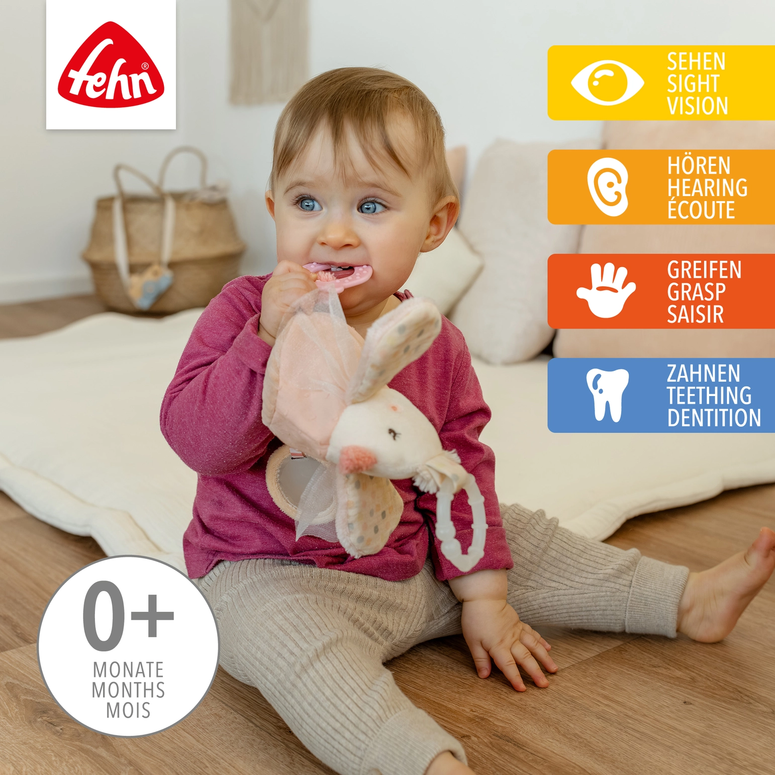 Fehn | Activity-Vogel - Motorikspielzeug zum Aufhängen